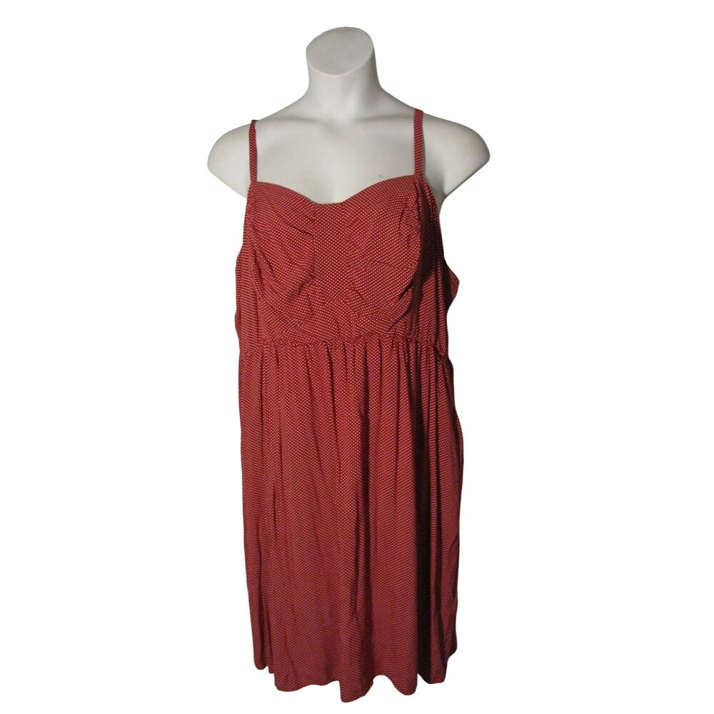 Torrid 4 4X Red White Poka Dot Sundress Summer Dress Minnie Mouse